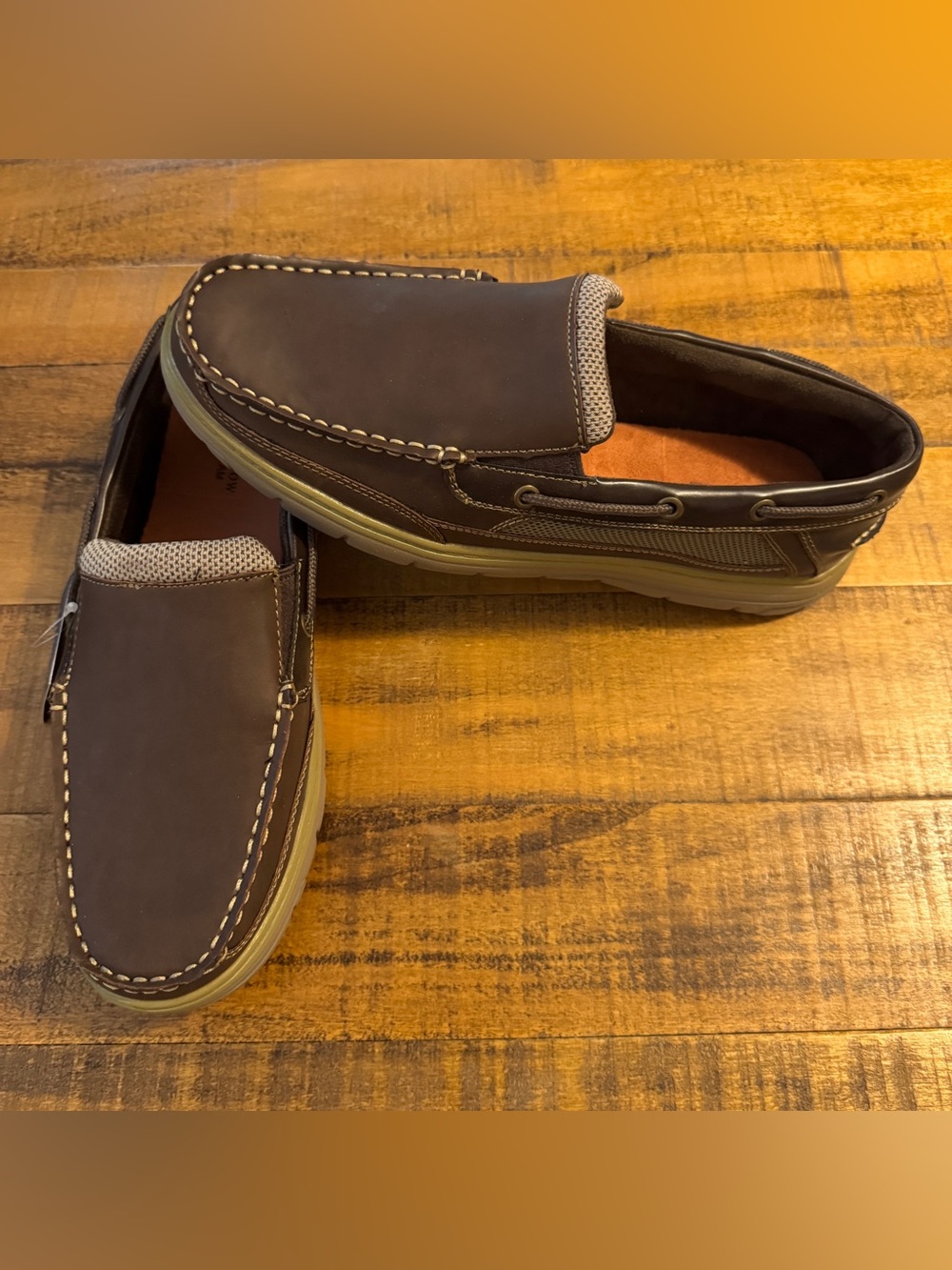 Croft & Barrow Men's and Brown Slip-On Casual Boat Shoes